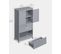 Armoire De Salle De Bain 30 X 60 X 110 Cm Gris Tourterelle