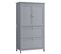 Armoire De Salle De Bain 30 X 60 X 110 Cm Gris Tourterelle