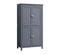 Armoire De Salle De Bain Avec 4 Portes Gris Ardoise