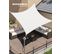 Voile D'ombrage 3 X 3 M, Cordes De 2 M, Blanc