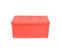 Pouf Coffre De Rangement Banc Rectangle Rouge Stokage 38x76x38