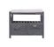 Banc Banquette Assise 2 Tiroirs Bois Gris Shabby Chic 43x65x34