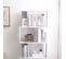 Bibliotheque Etageres Bois Blanc Design 172,5x60x24,5