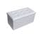 Pouf Coffre De Rangement Banc Rectangle Blanc Stokage 38x76x38