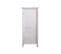 Meuble D'appoint Chevet 1 Port 2 Tiroirs Blanc Shabby 84x37x30