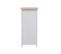 Meuble Commode Port 1 Tiroir Bois Blanc Marron Clair 75x32x27