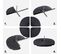 Lot De 4 Dalles De Parasol Remplissable D'eau 52l Ou De Sable 66kg Noir