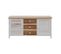 Buffet 3 Tiroirs 2 Porte Bois Blanc Beige 44x90x34