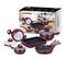 Batterie De Cuisine 10 Pièces Bordeaux Herzberg Hg9016-br