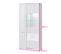 Armoire Vitrine LED Bibliothèque 90 Cm Commode Sencia