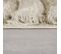 Tapis De Salon Épais Moderne Fuzzy En Polyester - Beige - 160x230 Cm
