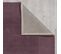 Tapis De Salon Uni En Laine Leone En Laine - Violet - 160x230 Cm