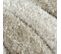 Tapis De Salon Épais Moderne Fuzzy En Polyester - Gris - 80x150 Cm