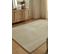 Tapis De Salon Uni En Laine Leone En Laine - Beige - 120x170 Cm