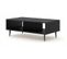 Table Basse Couleur Chêne Artisan 90x60x45 Ravi B Filet Pied Cadré Noir