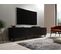 Meuble TV 200x52x42 Cm Noir Mat Viso Meuble Hi-fi Luxueux Sur Pieds