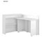 Lenart Bureau Extensible Avec Rangement 115cm Office Consus Cw01p Blanc Mat Droit