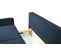 Canapé Convertible 3 Places Tissu Zaten Neve77 210x99cm Ton Bleu