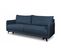 Canapé Convertible 3 Places Tissu Zaten Neve77 210x99cm Ton Bleu