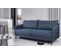 Canapé Convertible 3 Places Tissu Rozi 3dl11 210x99cm Ton Bleu