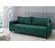 Canapé Convertible 3 Places Tissu Lazio 3dl298 210x99cm Velour Vert