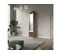 Lit Escamotable +2 Placards Vertical 140x200+(50x2)cm Miroir Lit Mural Blanc/anthracite Brillant