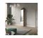 Lit Escamotable +2 Placards Vertical 140x200+(50x2)cm Miroir Lit Mural Chêne Sauvage/blanc