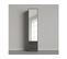 Lit Escamotable +2 Placards Vertical 120x200+(50x2)cm Miroir Lit Anthracite/anthracite Brillant