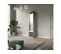 Lit Escamotable +2 Placards Vertical 120x200+(50x2)cm Miroir Lit Mural Chêne Sonoma/anthracite