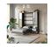 Lit Escamotable +2 Placards Vertical 90x200+(50x2)cm Miroir Lit Mural  Anthracite/béton