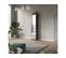 Lit Escamotable +2 Placards Vertical 90x200+(50x2)cm Miroir Lit Mural  Anthracite/chêne Sonoma