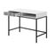 Table Coiffeuse 112x50x78cm Blanc Mat Meuble Maquillage Console Ravi F Peint Pied Cadré Noir