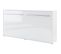 Lenart Lit Escamotable Matelas Inclus Horizontal 120x200cm Blanc Brillant Lit Rabattable Consus Pro