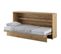 Lenart Lit Escamotable Matelas Inclus Horizontal 90x200cm Chêne Artisan Lit Rabattable"consus"