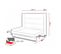 Lenart Lit Escamotable Matelas Inclus Horizontal 160x200cm Blanc Mat Lit Rabattable"consus"