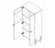 Meuble Vitrine De Rangement Blanc Brillant 70x158x40cm Justan