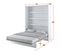 Lenart Lit Escamotable Vertical 160x200cm Matelas Inclus Gris Lit Rabattable"consus"