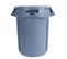 Poubelle En Plastique Gris -121l -