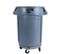 Poubelle En Plastique Gris -121l -