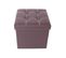 Pouf Tabouret Boîte De Rangement Marron Contemporain 30x30x30