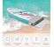 Stand Up Paddle Board Gonflable 335x76x15cm Pagaie Réglable Accessoires Complets