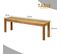 Banc De Jardin En Bois D’acacia 132 X 34 X 43,5cm Charge Max 360kg