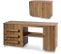 Table De Couture Pliable, 3 Etagères, Roulettes Verrouillables158 X 50 X 75cm (l X L X H) Naturel