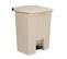 Conteneur à Pédale Step-on Beige - 68l -