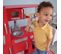 Cuisine Enfant En Bois Avec Rangement Pratique Et Accessoires - Vintage - Rouge