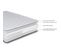 Matelas + Sommier 140x190 Mousse - Decokit - Soutien Medium - Sommier Démonté - Chêne