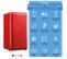 Réfrigérateur Table Top Rétro 91l Rouge Avec Compartiment Congélateur Intégré Lk90ttred