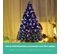 Sapin De Noël Artificiel Lumières LED 90 Cm Arbre De Noël Avec Pied En Plastique Matériau Pvc