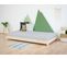 Lit Simple En Bois Teeny Verni 80x160cm