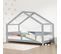 Lit Cabane Lucky 90x180cm Gris